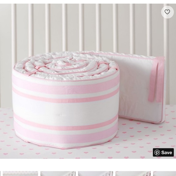 pottery barn baby crib bumper